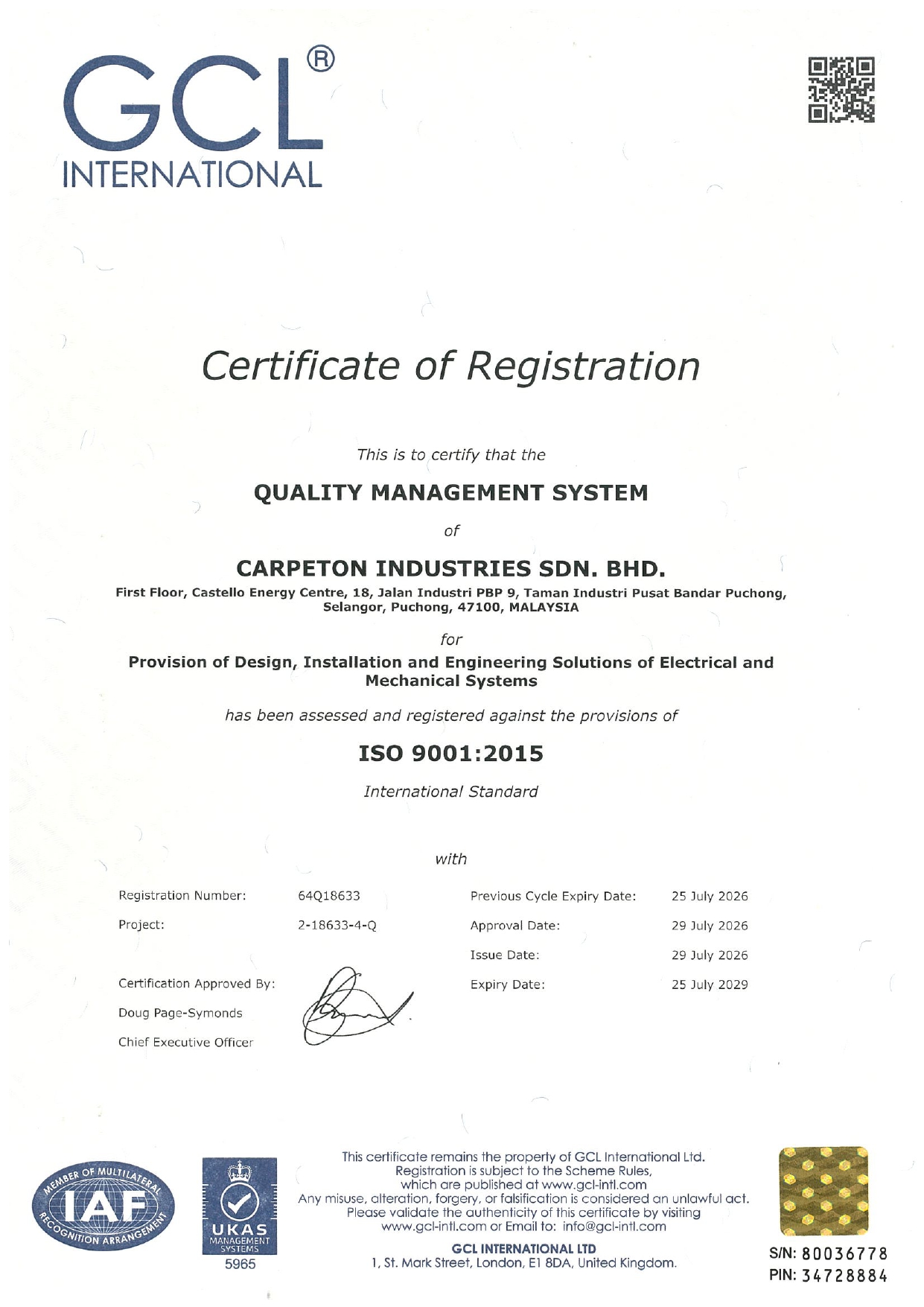 Certification 10